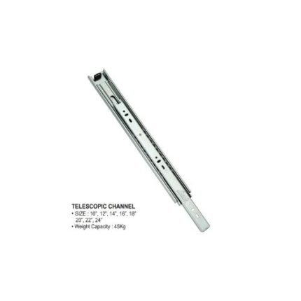 Link 10 Inch 45 Kg Set Silver Drawer Channel