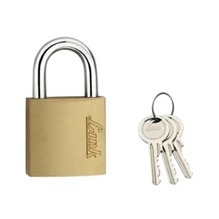 Link 60mm New Brass Lock Hardened Shackle 3 Brass Keys