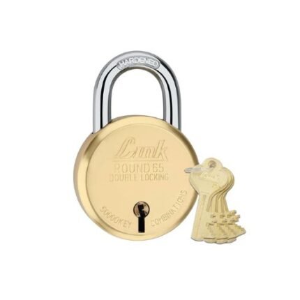 Link 65mm New Brass Round Lock