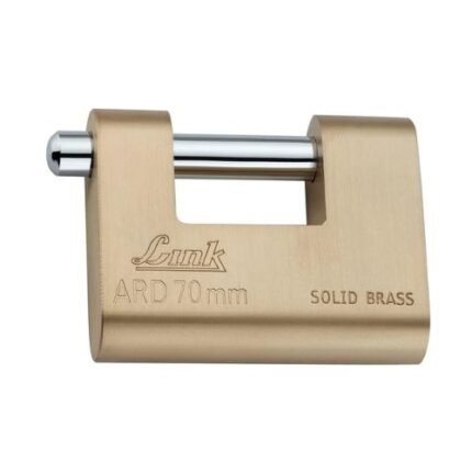 Link Armored 70mm 3 Brass Keys Hardened Shackle Brass Padlock