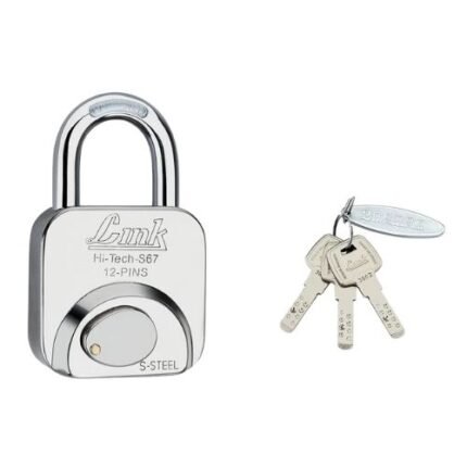 Link Hi-Tech-S67 Silver Painted Finish Combination Hardened Lock