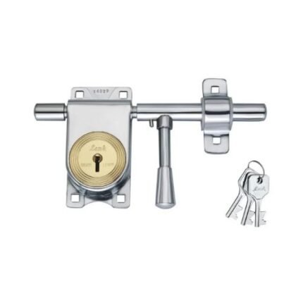 Link Kadi-Tala Lock 11 Inches Steel Body 3 Keys Silver