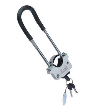 Link Bike Lock for Front Wheel 3 Keys Silver